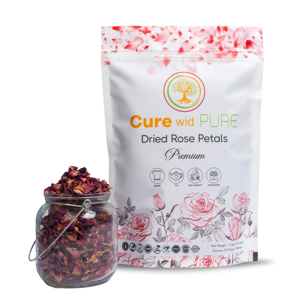 Cure Wid Pure rose petals tea-4oz enhance aroma and flavor for tea.