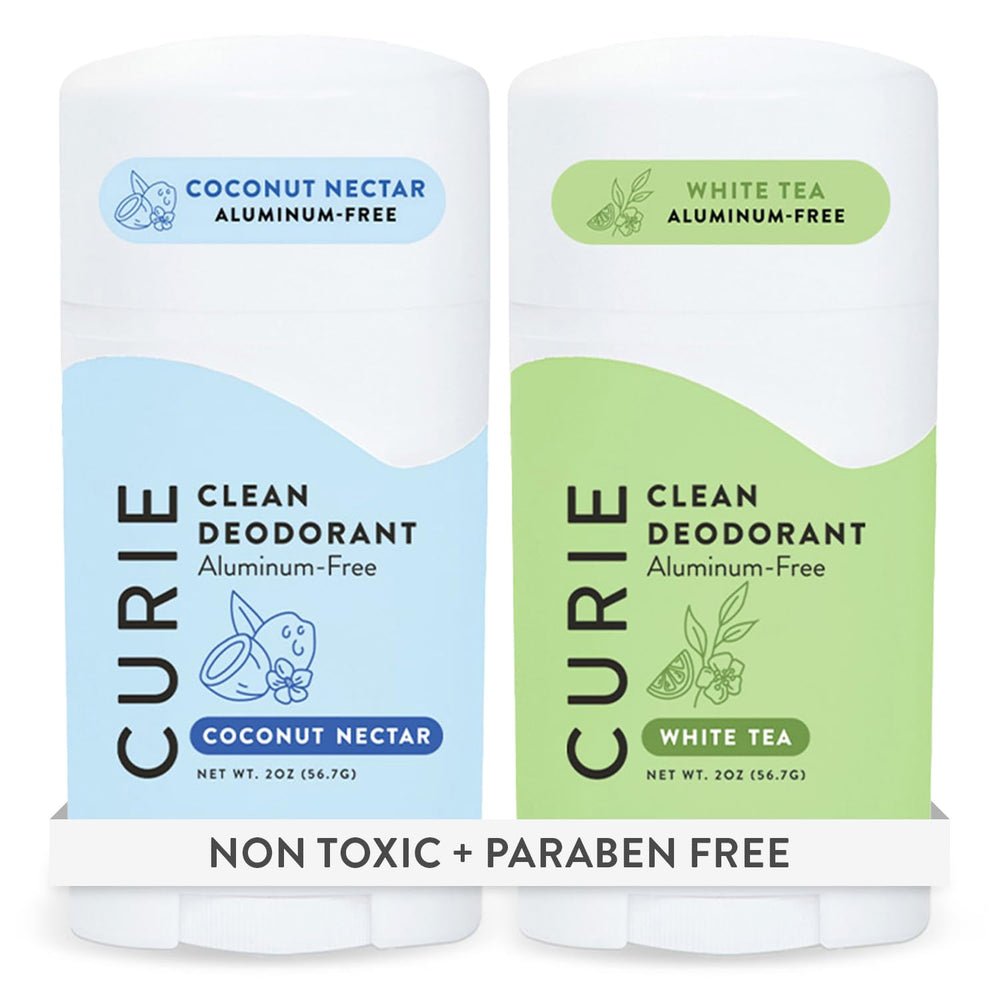Curie aluminum-free deodorant stick coconut-nectar offers long-lasting freshness