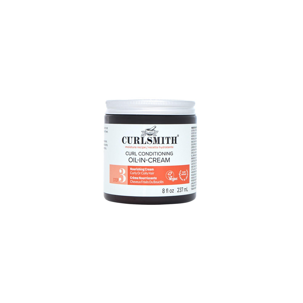 Curlsmith Curl Conditioning Oil in Cream bottle delivering deep hydration for very dry curls