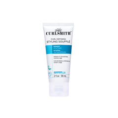 Curlsmith Curl Defining Soufflé bottle shows strong hold for defined curls.