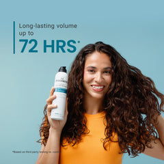 CurlSmith Invincible Volume Mousse on wet hair showing lift.