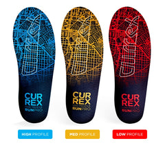 CURREX RunPro fold-point design enhances movement flexibility.
