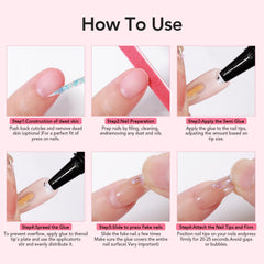 CurvLife press-on nails ready-to-wear kit supports quick, durable manicures.