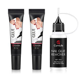 Curvlife semi-solid nail glue gel 10g for quick-dry press-on nails.