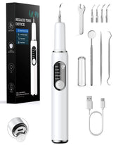 Curvy Moon RELACS 7000 plaque remover front view, compact at-home cleaning