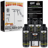 Custom Shop Raptor Black bedliner kit protecting a truck bed.