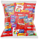 Custom Varietea Starburst and Skittles candy assortment for parties and Halloween sharing.