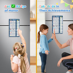 CustomMaster visual schedule board for kids supports independent routines