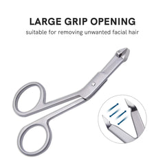 Cut it scissor-style handle tweezers for comfortable, balanced grip