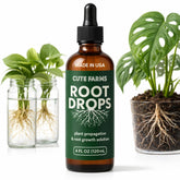 Cute Farms Root Drops bottle pour shows precise application.