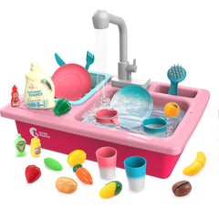 CUTE STONE color changing play kitchen sink faucet for immersive pretend play