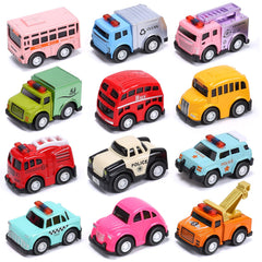 Kids play with 1-inch alloy toy cars from CUTE STONE for easy grasp play