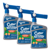 Cutter Backyard Bug Control spray bottle ready for lawn coverage