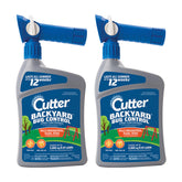 Cutter Backyard Bug Control Spray Concentrate 2-pack front label for outdoor protection.