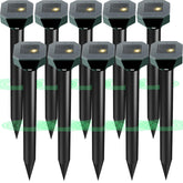 Cvtayn solar powered pest repellent unit provides 24/7 lawn protection