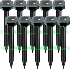 Cvtayn solar powered pest repellent unit provides 24/7 lawn protection