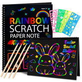 Cvvdycago rainbow scratch art book cover showing vibrant hidden colors