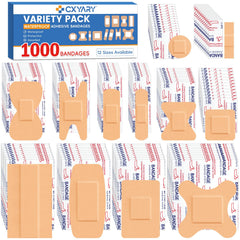 CXYARY 1000-count bandages bulk pack for versatile at-home care