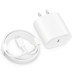 CXX 20W fast charger block powers iPhone quickly and efficiently.