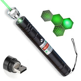 Cyahvtl laser pointer front view showing rugged aluminum body for outdoor use.