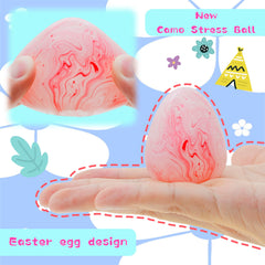 CYICTOY 3-pack marbled eggs for kids and adults to squeeze.