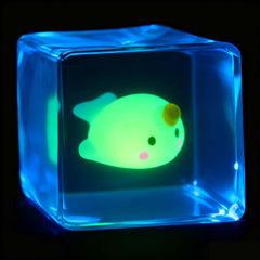 CYICTOY glow-in-the-dark unicorn whale inside for visual delight after dark