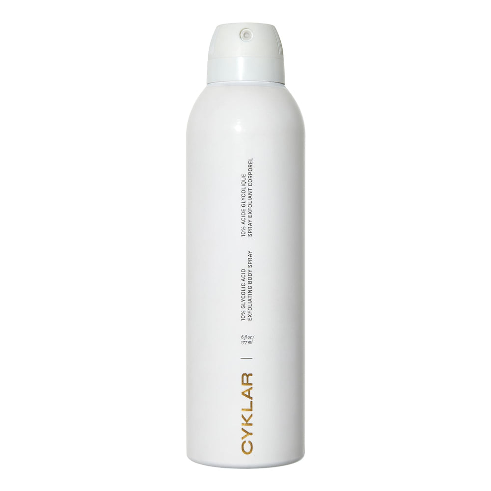 CYKLAR Glycolic Acid Exfoliating Body Spray bottle mist for smoother skin