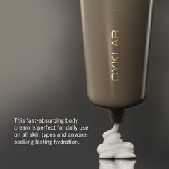 CYKLAR Nutrient Rich Body Cream creates a velvet-skin feel.