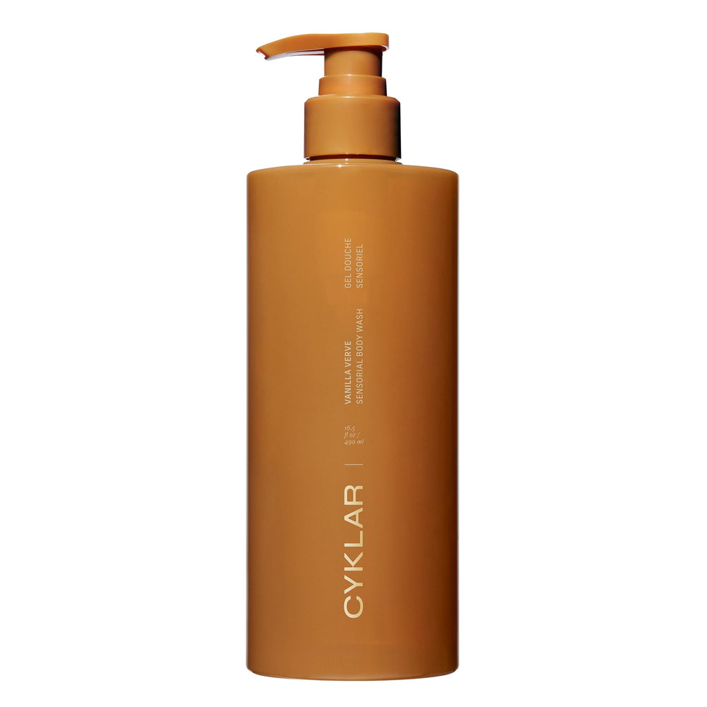 CYKLAR Sensorial Body Wash Vanilla Verve bottle ready for a hydrating, aromatic cleanse.