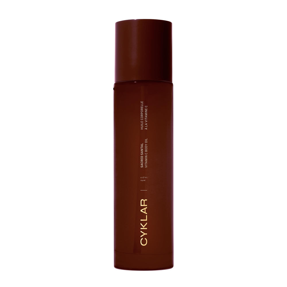 CYKLAR Vitamin C Body Oil bottle for radiant, hydrated skin.