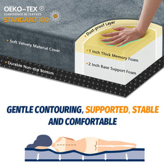 CYMULA portable foam sleeping pad for adults folds compactly for travel and storage