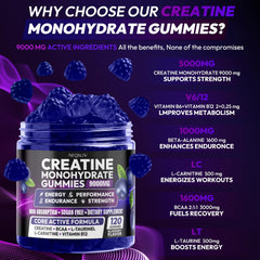 Cytona AEQNJV Creatine Gummies serving shot suggests quick daily energy support