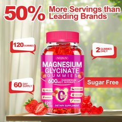 Two gummies daily dose sample, easy chew and sugar-free formula.