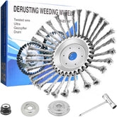 CZS 10-inch unbreakable wired trimmer blade cutting through rocks with durability