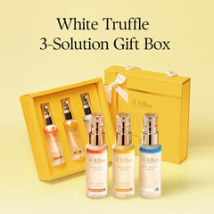 d'alba Piedmont gift set packaging showing three serums for versatile hydration.