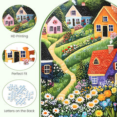 DAGIRT blooming garden puzzle close-up pieces encourage focus during relaxing breaks.