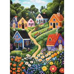 DAGIRT idyllic village puzzle box and poster aid easy assembly and planning.
