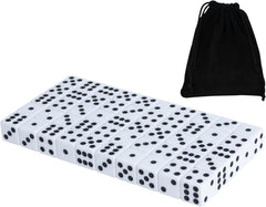 DAGONGREN 50-pack 16mm white dice for board games and classrooms.