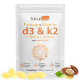 Daiasns Vitamin D3 K2 bottle close-up highlighting immune support