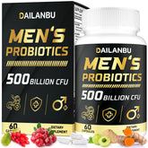 Dailanbu Probiotics for Men 500B CFU bottle cap, supporting everyday gut balance.