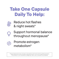 Daily Nouri Menopause Probiotics bottle featuring resveratrol and three strains