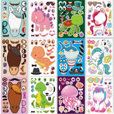 DaiUni make-your-own-stickers 24-sheets kit for kids’ creative activity and easy decorating.