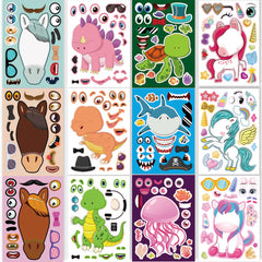 DaiUni make-your-own-stickers 24-sheets kit for kids’ creative activity and easy decorating.