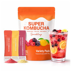 DALAMHARI Kombucha Powder Variety Pack 21T enables effortless, sparkling drinks.