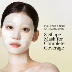 d'alba Piedmont Signature Vita Capsule Hydrogel Mask 8-Shape sheet closeup shows hydration-rich texture