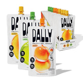 DALLY Mango-Peach-Apple konjac jelly pouch for a low-calorie snack.