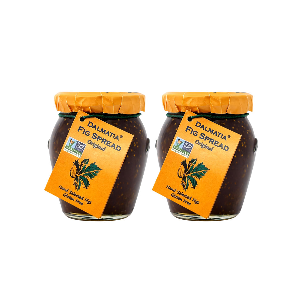 Dalmatia fig spread jar front, premium all-natural flavor for entertaining.