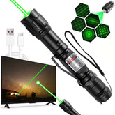 Damflew green laser pointer close-up beam for precise signaling outdoors