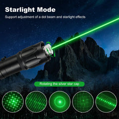 Damflew green laser pointer USB charging setup for quick recharges