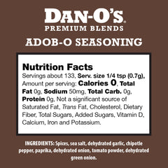 Dan-O's Adob-O 2-pack pack shot for convenient pantry use